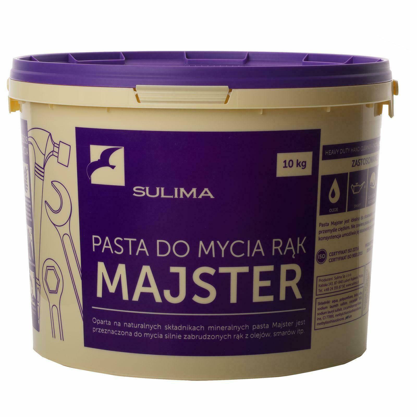 Pasta BHP do mycia rąk SULIMA MAJSTER 10kg