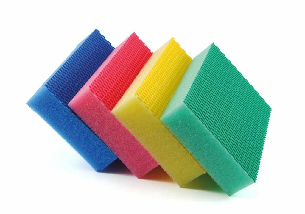 Gąbki COLOR CLEAN komplet 4 sztuki (kodowanie HACCAP)