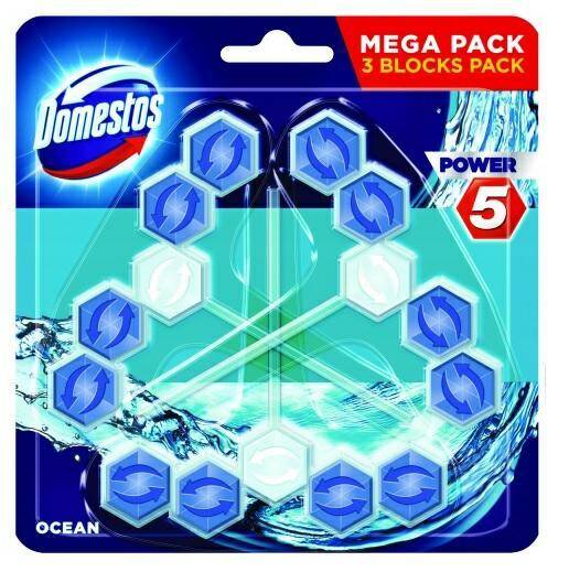 DOMESTOS WC Power 5 (3x55g) OCEAN