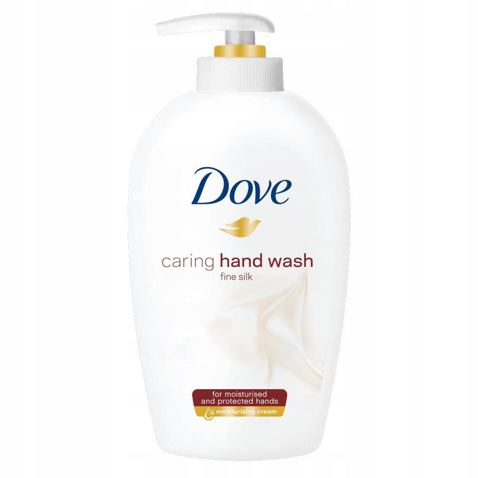 DOVE 250ml FINE SILK mydło z dozownikiem