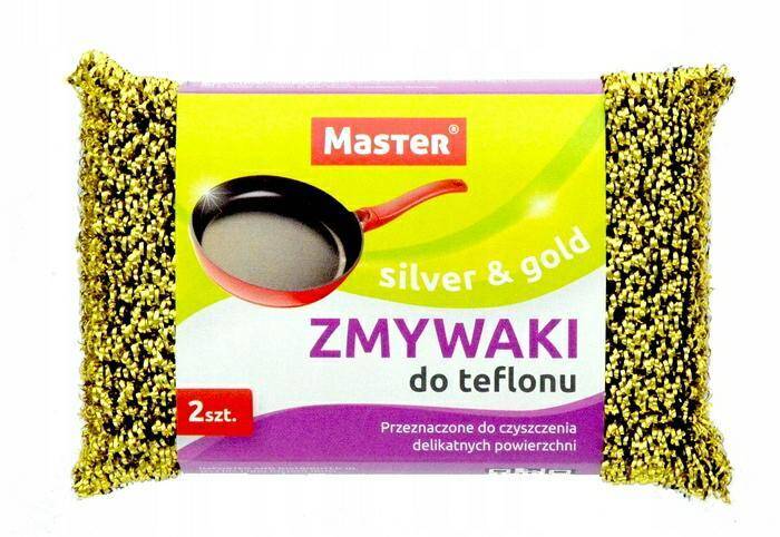 Gąbka do teflonu SILVER-GOLD a`2szt