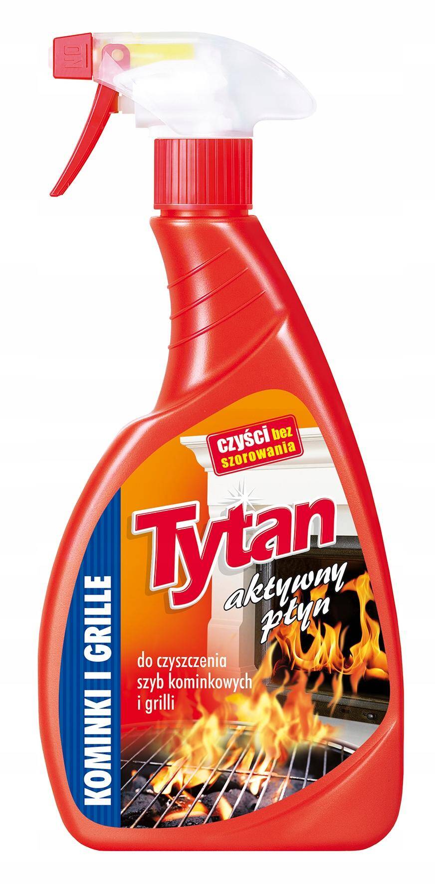 TYTAN 500g spray SZYBY KOMINKOWE, GRILLE