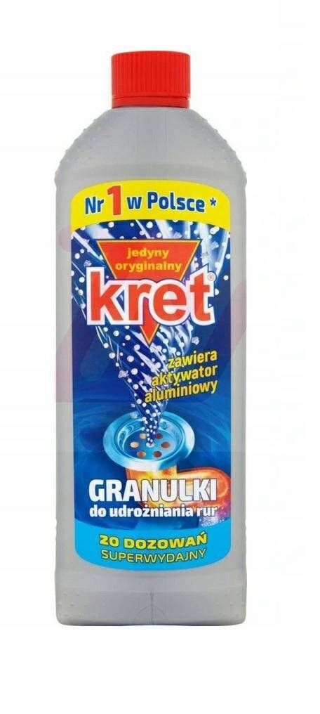 KRET 800g granulki udrażniacz rur