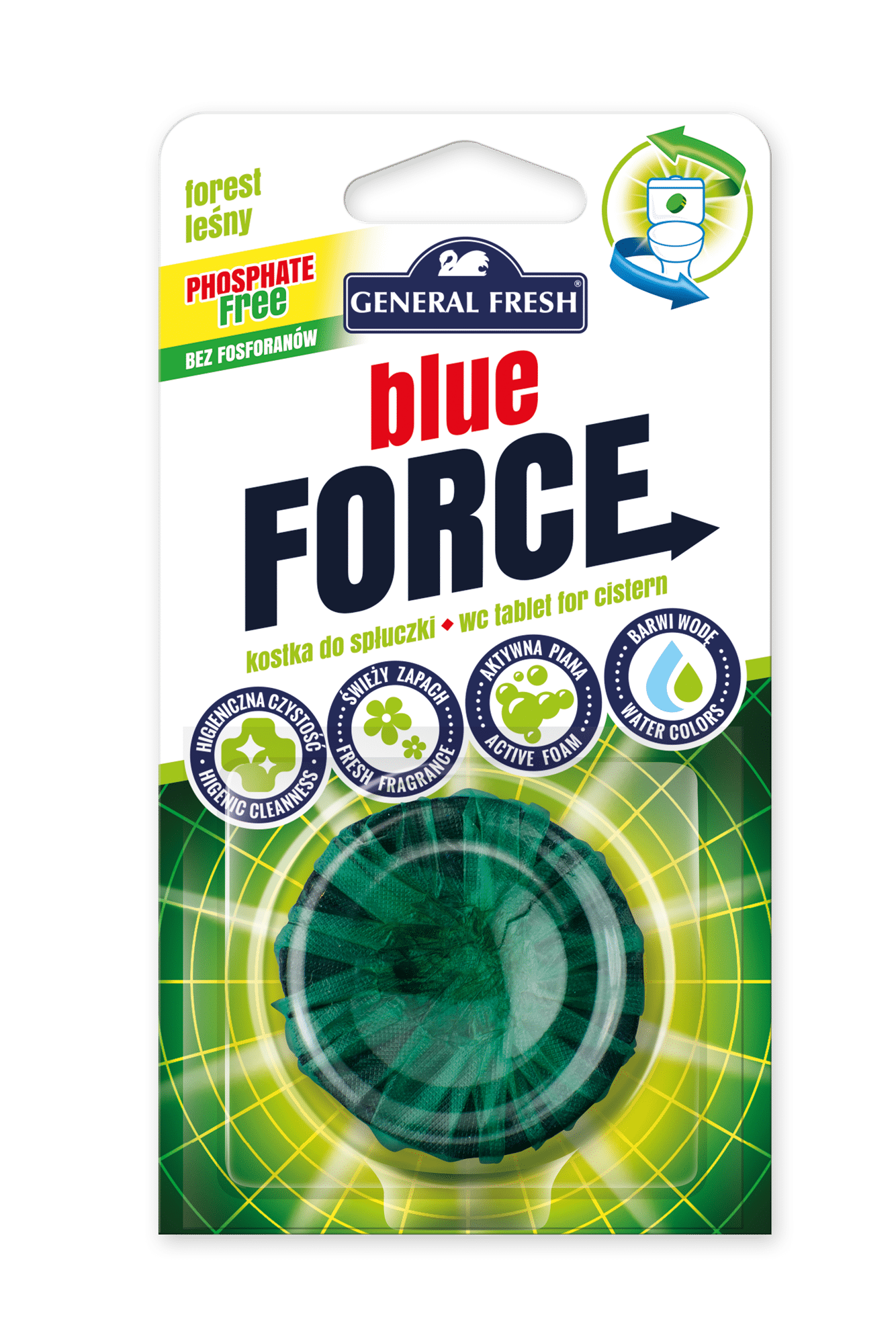BLUE FORCE krążek do spłuczki LEŚNY 40g