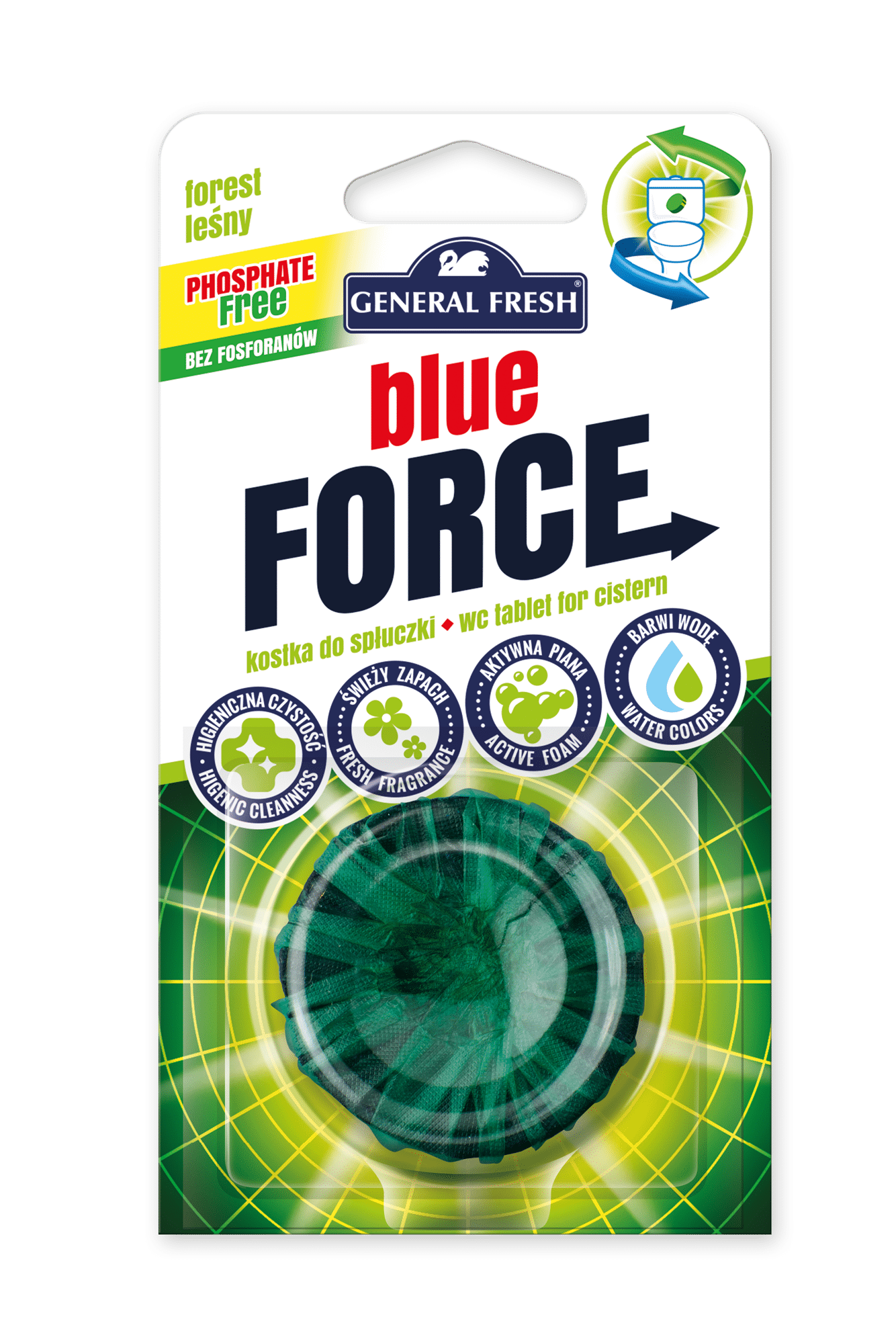 BLUE FORCE krążek do spłuczki LEŚNY