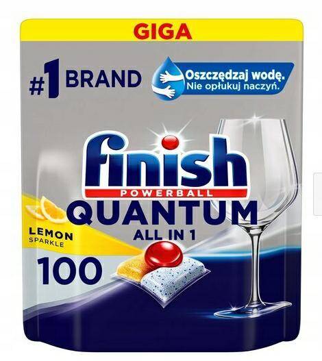 FINISH ALL IN ONE Quantum Lemon 100szt tabletki do zmywarek