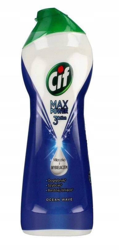 CIF MaxPower mleczko do czyszczenia z wybielaczem OCEAN 1001g