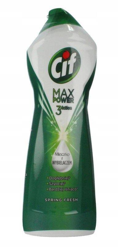 CIF MaxPower mleczko do czyszczenia z wybielaczem SPRING 1001g