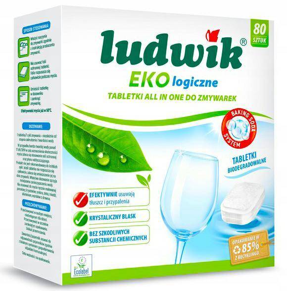 Tabletki do zmywarek LUDWIK EKO 80szt