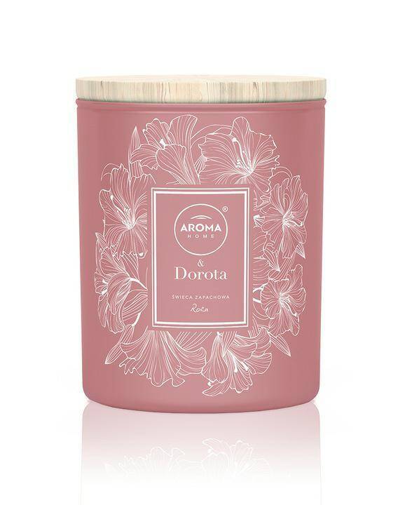 AROMA świeca zapachowa 150g Róża z paczulą