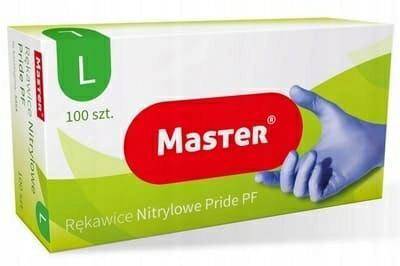 MR PRIDE rękawice nitryl L (100szt) nieb