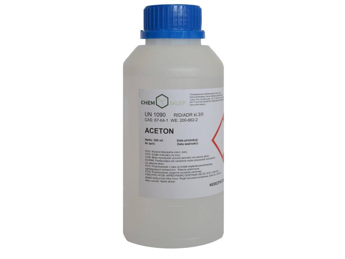 ACETON  (techniczny) 500ML/0,4kg (Zdjęcie 1)