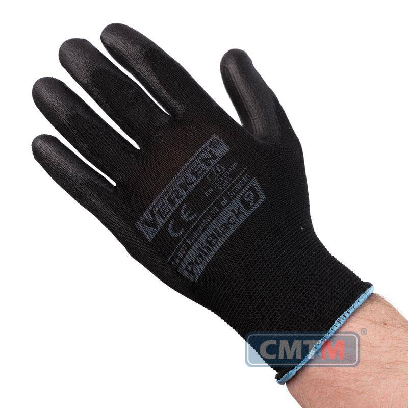 Rękawice Poli Black powlekane PU rozmiar 9