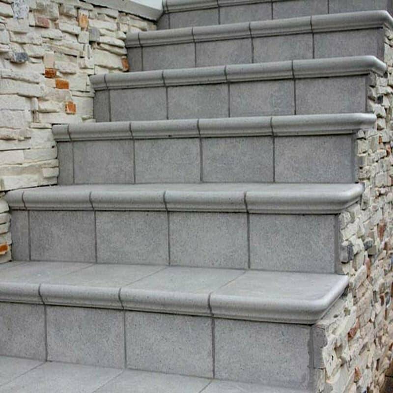 Granit Grau stopnica narożna