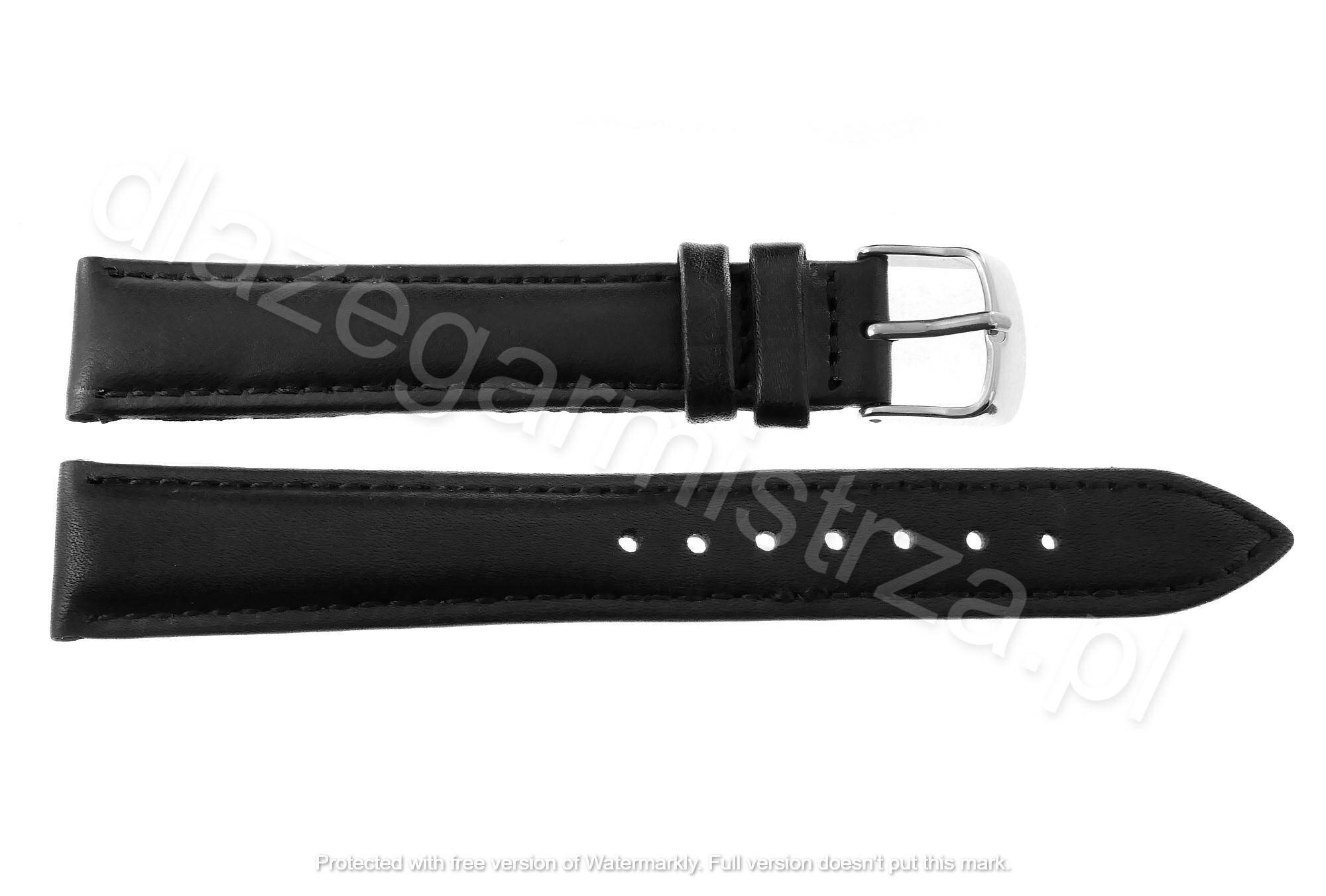 PASEK PACIFIC 10 MM XL W70L GŁADKI czarny pasek, czarne przeszycie