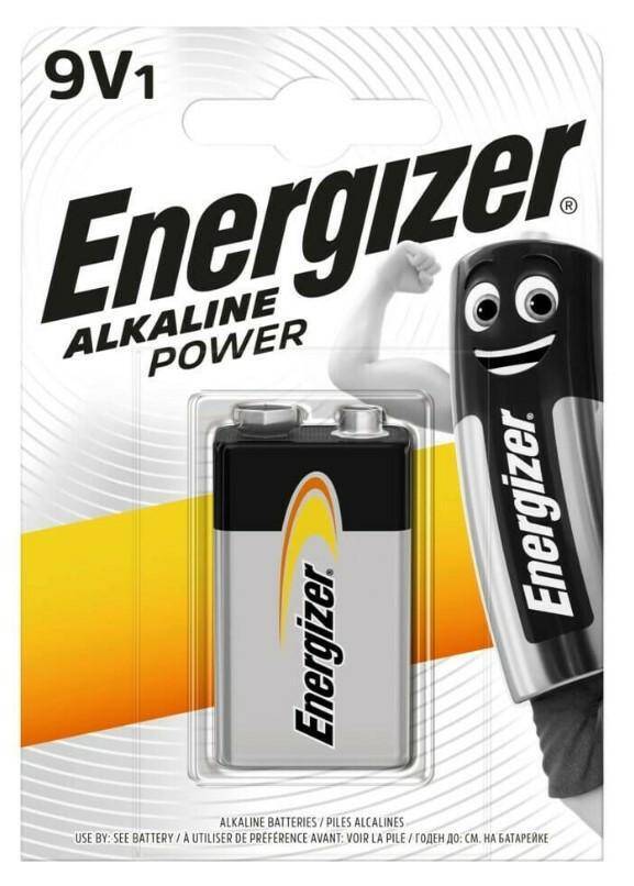 BATERIA ENERGIZER ALKALINE POWER 6LR61 9V