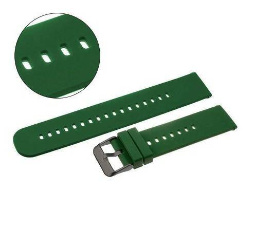 PASEK SILIKONOWY PACIFIC 20 MM U27 ciemny zielony czarna sprzączka