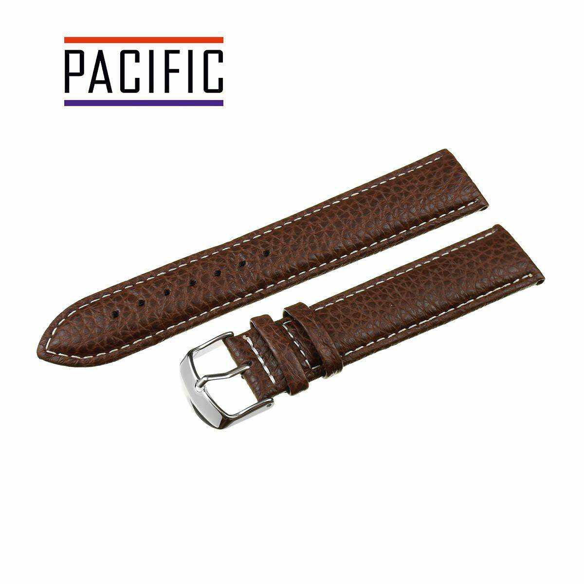PASEK PACIFIC 12 MM XL W71L POLJOT ciemno brązowy pasek, białe przeszycie