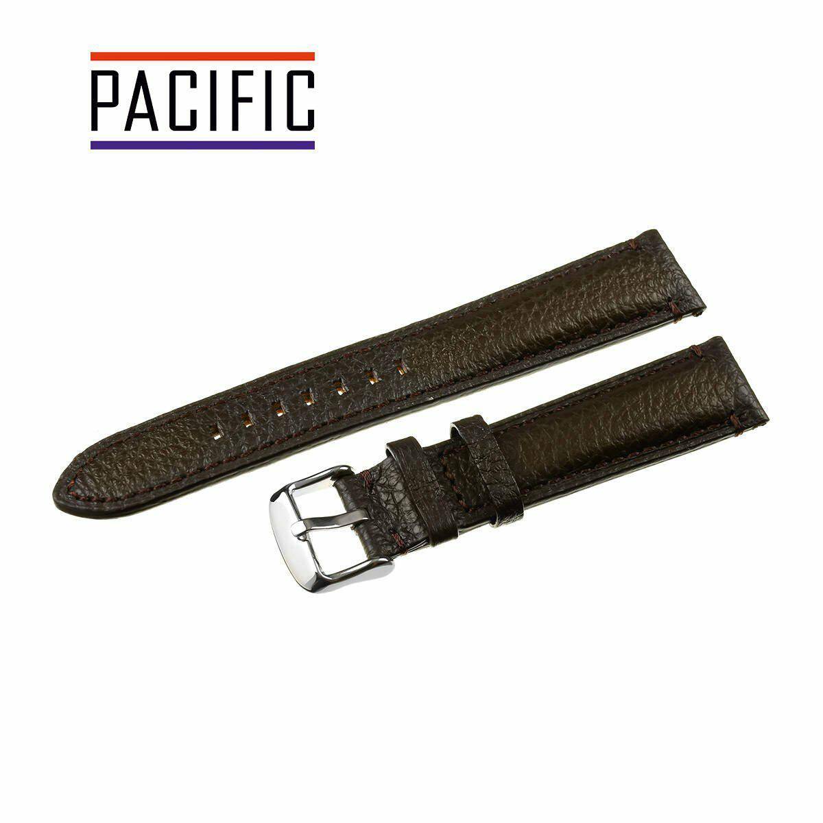 PASEK PACIFIC 22 MM W124 POLJOT ciemno brązowy pasek, brązowe przeszycie