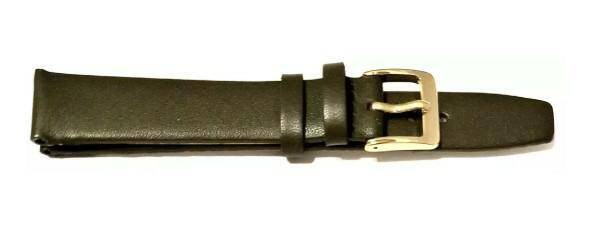 PASEK CHERMOND 12 MM A132 GŁADKI oliwkowy pasek, klejony, srebrna sprzączka