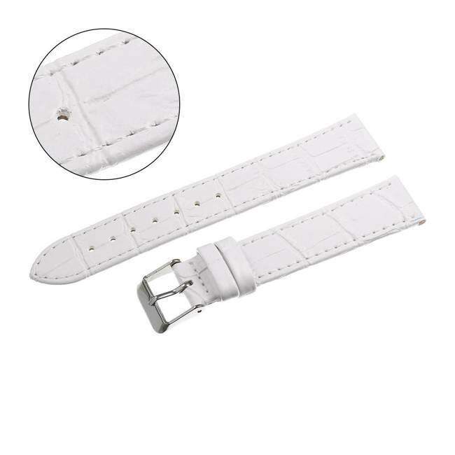 PASEK TOSCANA 22 MM KROKODYL biały pasek
