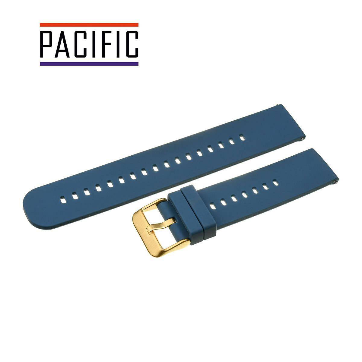 PASEK SILIKONOWY PACIFIC 20 MM U27 granatowy złota sprzączka