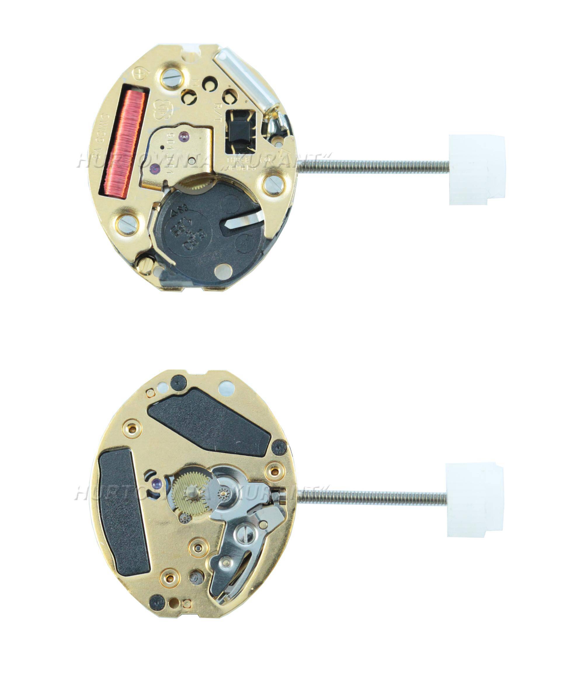 MECHANIZM ETA 901.001 H1 5 1/2 x 6 3/4``` NO SC Quartz (321 | SR616SW) - Gold plated