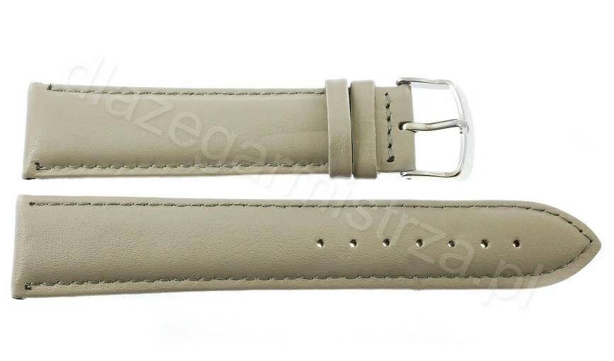 PASEK PACIFIC 24 MM XL W83L GŁADKI jasny szary pasek, szare przeszycie