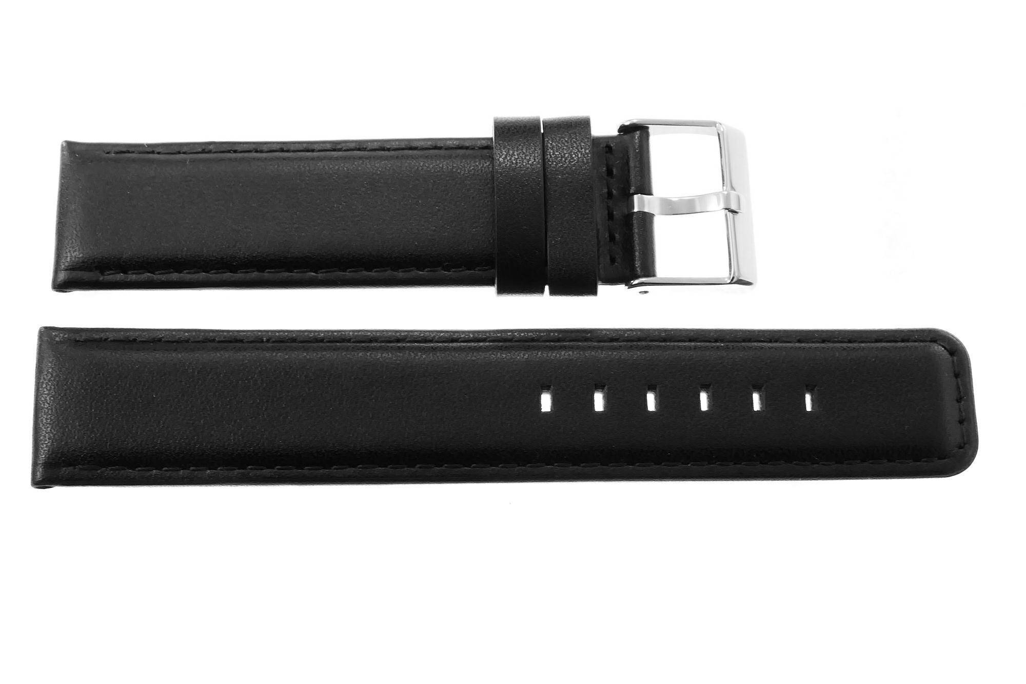 PASEK REDA 22mm XL PROSTY czarny pasek, czarne przeszycie