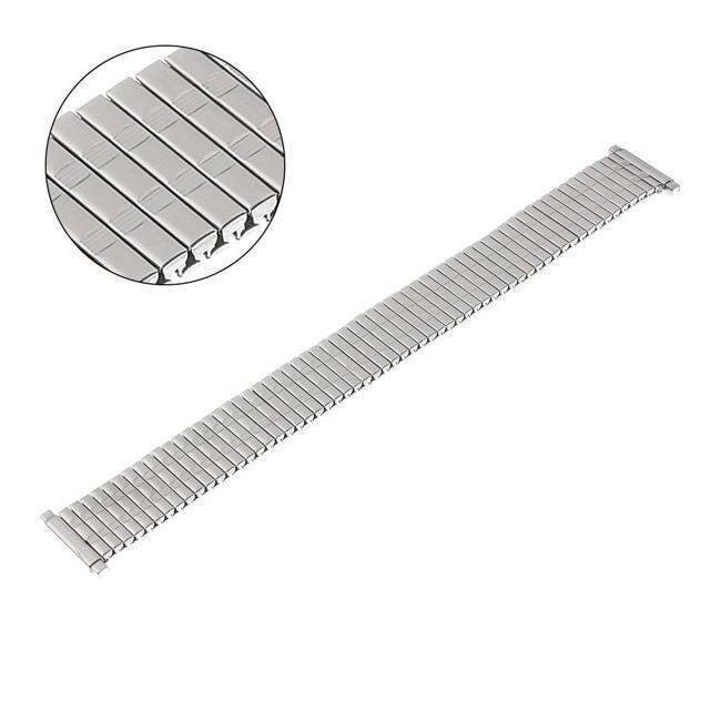 BRANSOLETA ROZCIĄGANA HQ 112 MM 18-22 MM SREBRNA