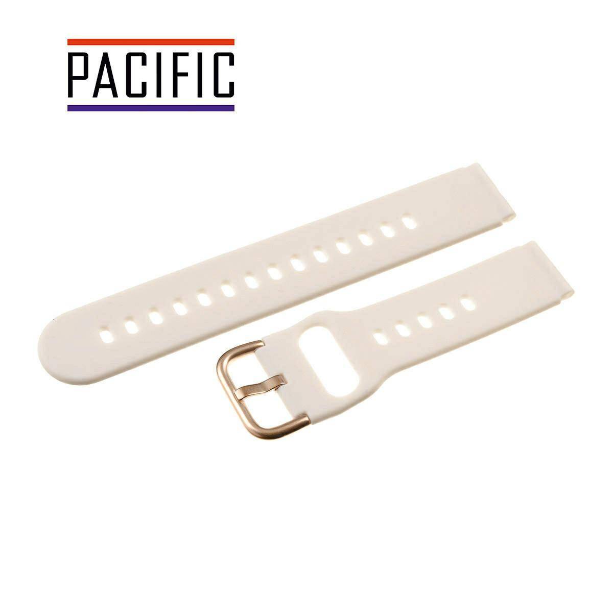 PASEK SILIKONOWY PACIFIC 22 MM U01 beżowy miedziana sprzączka