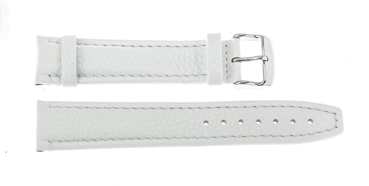 PASEK REDA 22mm POLJOT biały pasek, białe przeszycie
