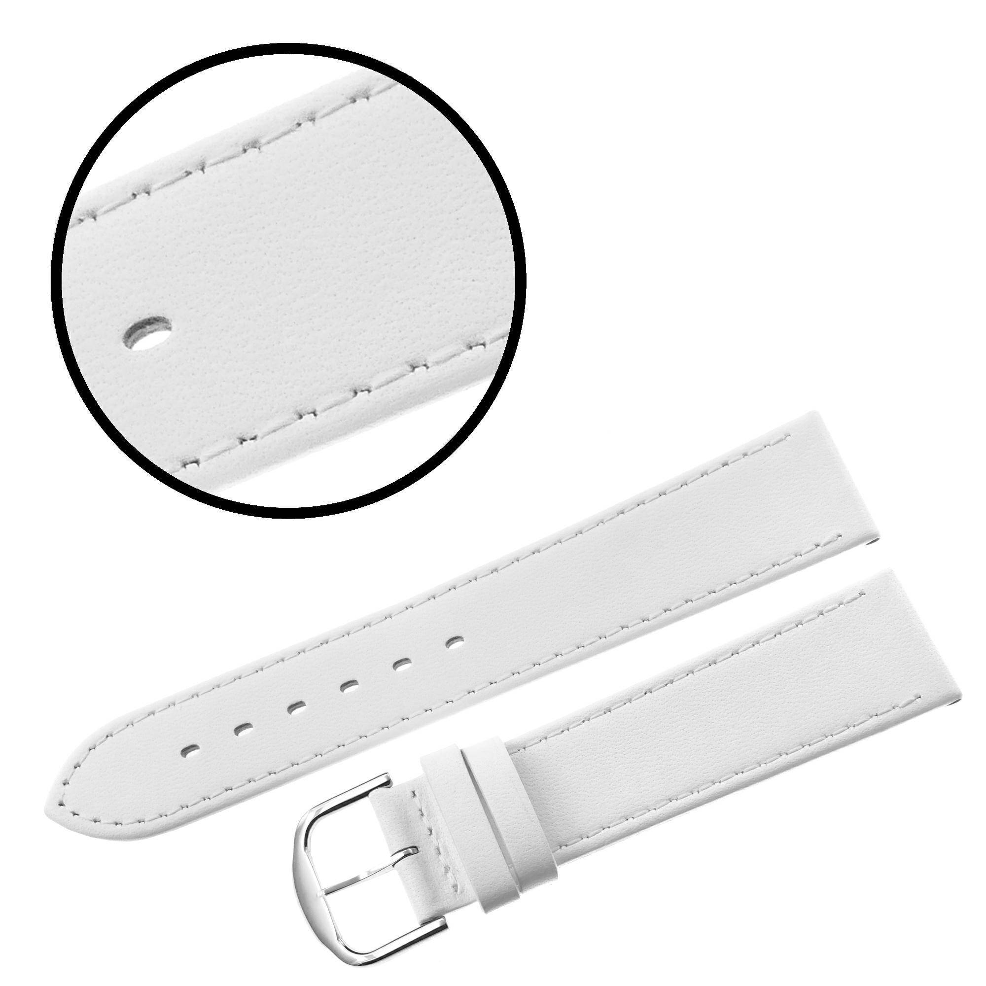 PASEK REDA 20mm GŁADKI biały pasek, białe przeszycie