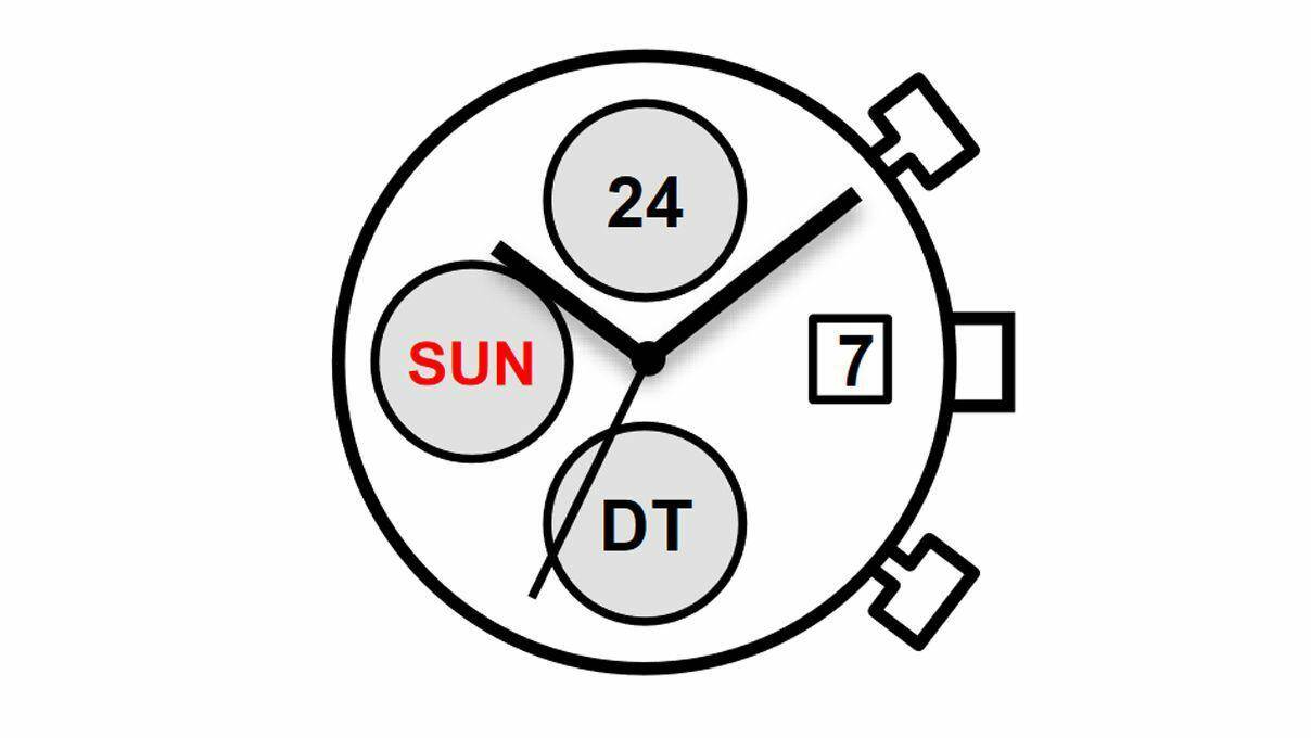 MECHANIZM MIYOTA JP15 data 3 Mvt. Miyota JP15 12 1/2``` DATE3 SC, DUAL TIME, WEEK, HOUR Quartz