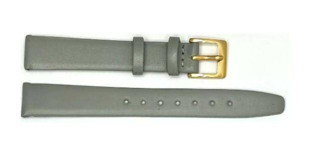 PASEK CHERMOND 14 MM A132 GŁADKI szary pasek, klejony, złota sprzączka
