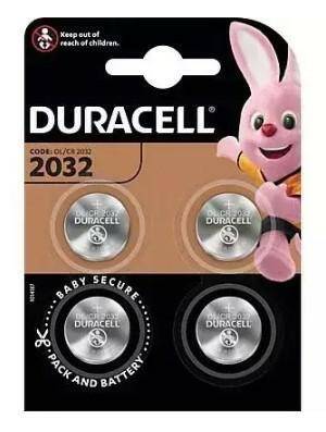 BATERIA DURACELL CR 2032 P4 LITOWA-PAKOWANA PO 4 SZT.