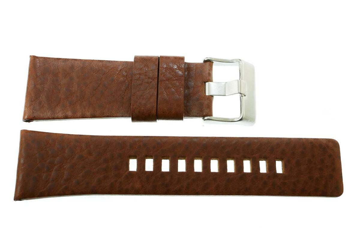 PASEK TEKLA 30 MM POROWATY brązowy pasek, klejony