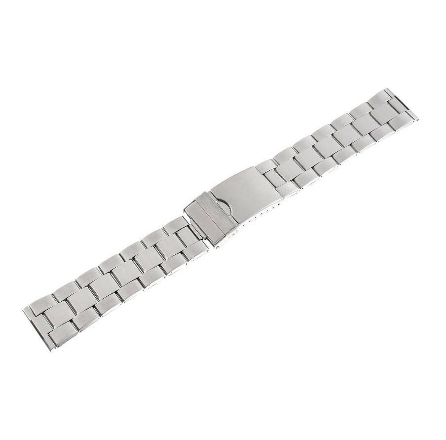 BRANSOLETA STALOWA 24 MM SREBRNA BT 001
