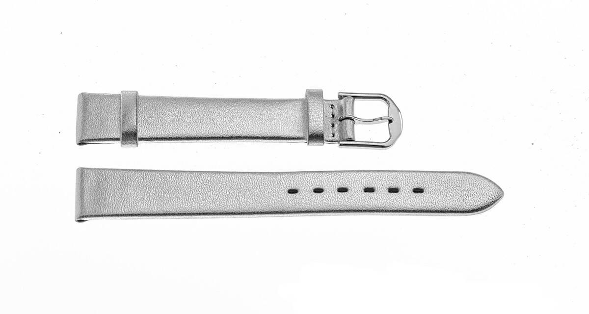 PASEK REDA 16mm GŁADKI srebrny pasek, klejony