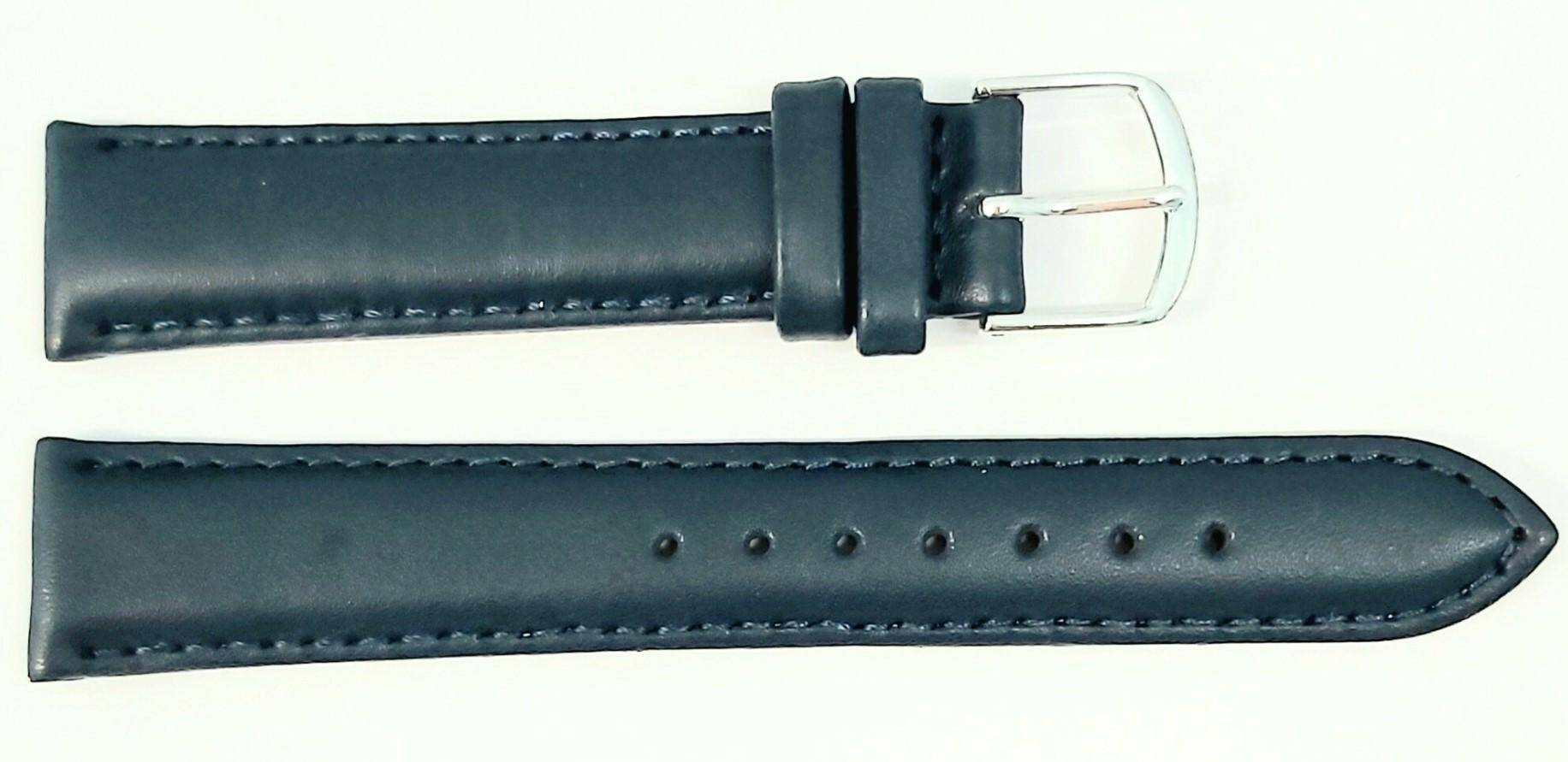 PASEK CHERMOND 18 MM A157 granatowy pasek, granatowe przeszycie