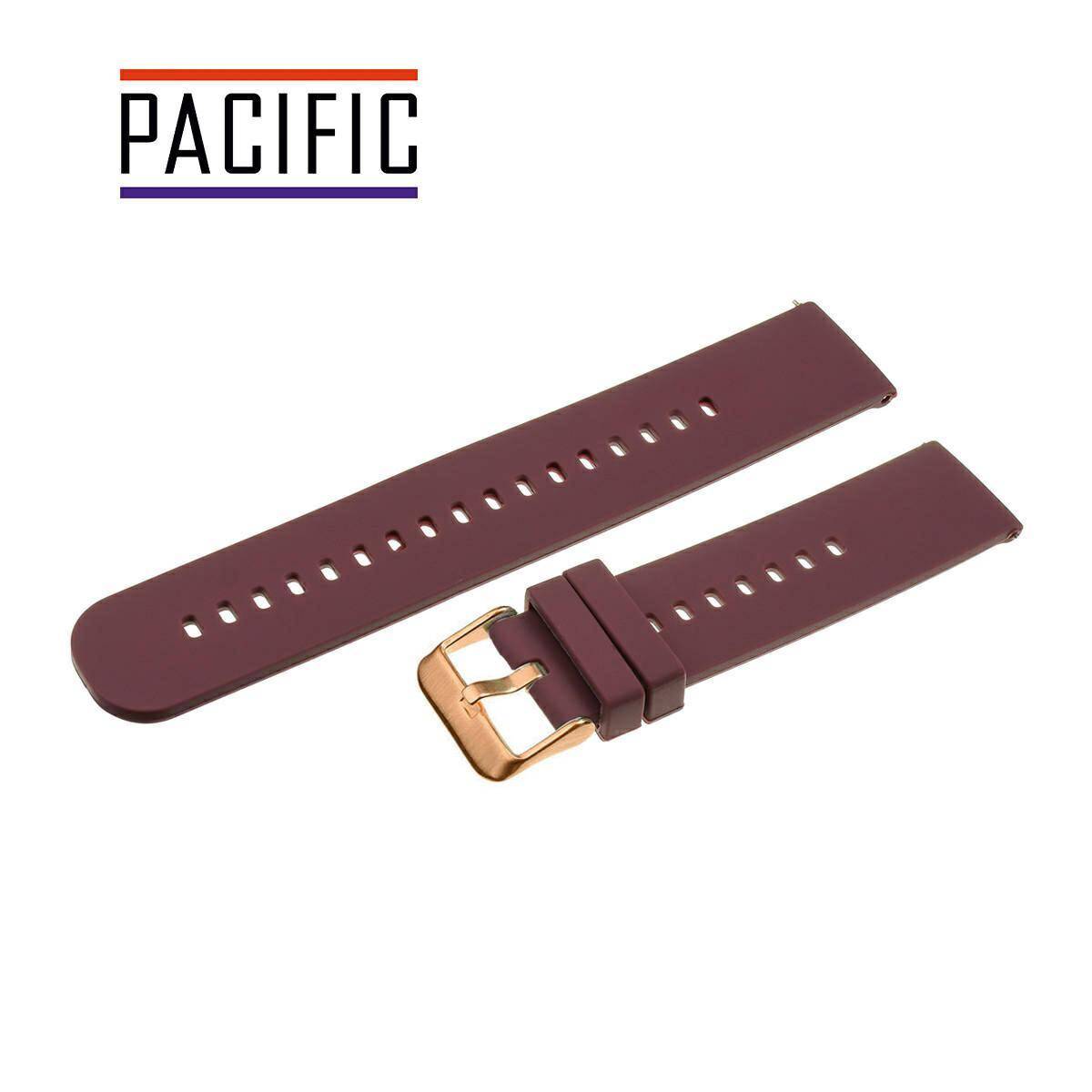 PASEK SILIKONOWY PACIFIC 20 MM U27 fioletowy miedziana sprzączka