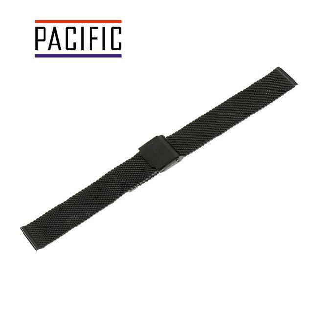 BRANSOLETA SIATKA PACIFIC 22 MM PVD CZARNA, SPLOT 0,4 MM