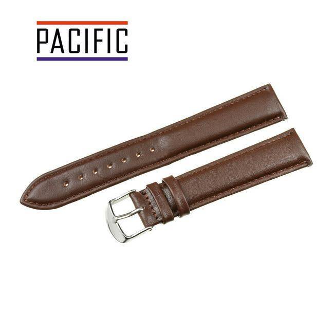 PASEK PACIFIC 22 MM XXL W70XL GŁADKI ciemno brązowy pasek, brązowe przeszycie