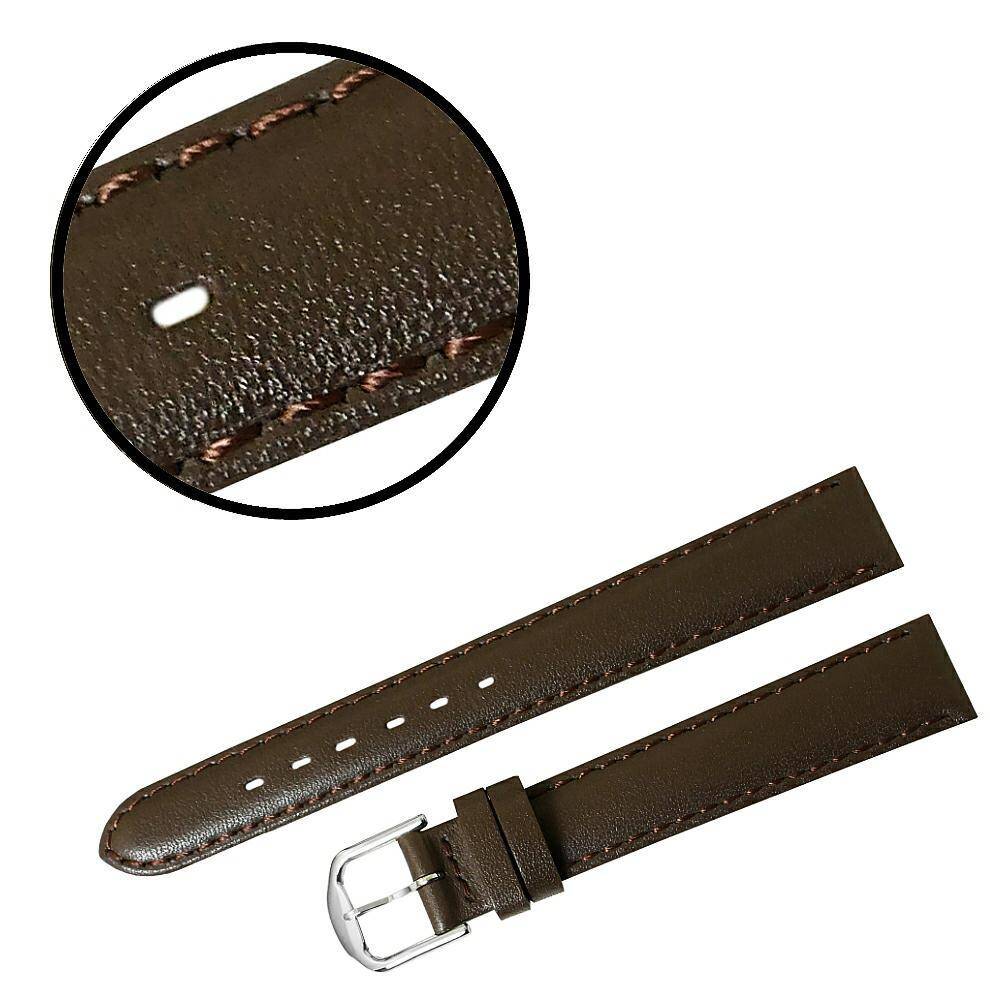 PASEK REDA 14mm GŁADKI brązowy pasek, brązowe przeszycie