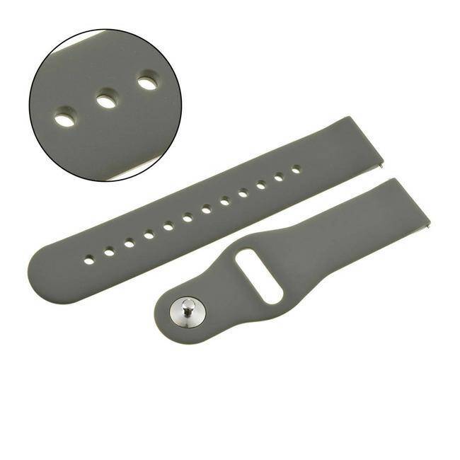PASEK SILIKONOWY PACIFIC 20 MM U21 ciemny szary
