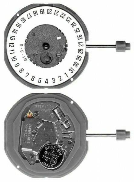 MECHANIZM MIYOTA GM12 10 1/2``` DATE6 SC Quartz (364 | SR621SW)