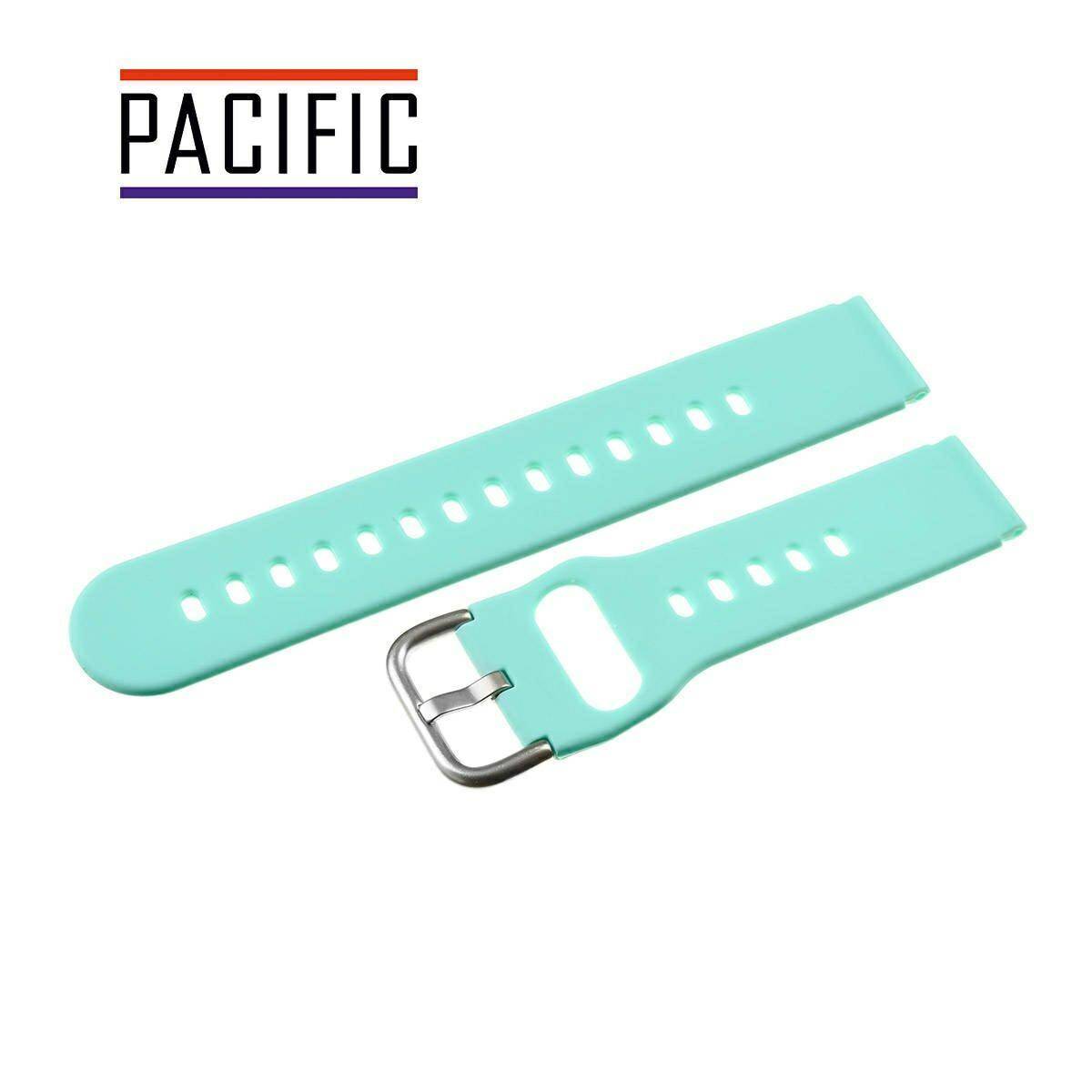 PASEK SILIKONOWY PACIFIC 20 MM U01 miętowy srebrna sprzączka