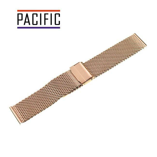 BRANSOLETA SIATKA PACIFIC 20 MM PVD ROSE GOLD, SPLOT 1,0 MM