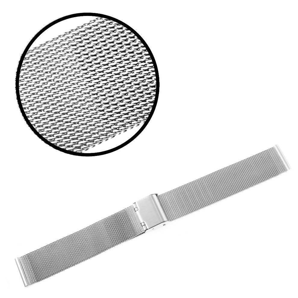 BRANSOLETA SIATKA SREBRNA 18 MM SPLOT 0,4