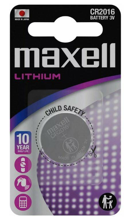 BATERIA MAXELL CR 2016 HOLOGRAM LITOWA-PAKOWANA PO 1 SZT.